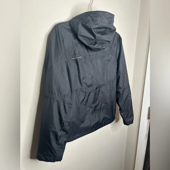 Helly Hansen Yu Ervik Waterproof Rain Full Zip Up Jacket in 990 Black size XS - Picture 6 of 14